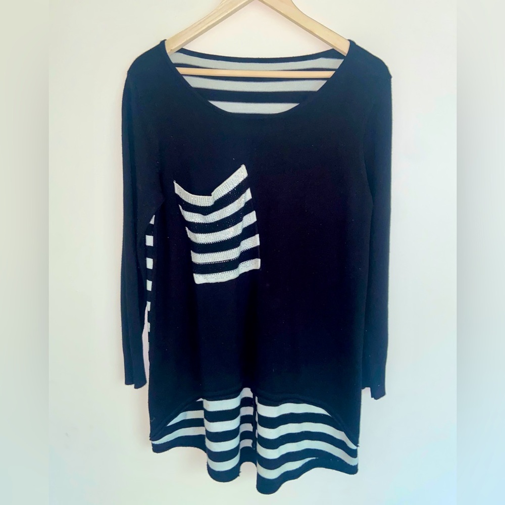 Stylish Fall/Winter Striped Chic Knit Dress